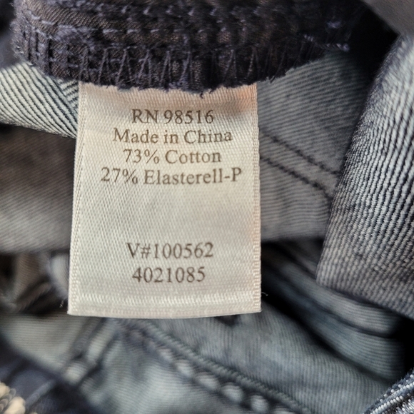 Coldwater Creek classic fit straight leg dark denim stretch jean 5 pocket 4P - Picture 9 of 10